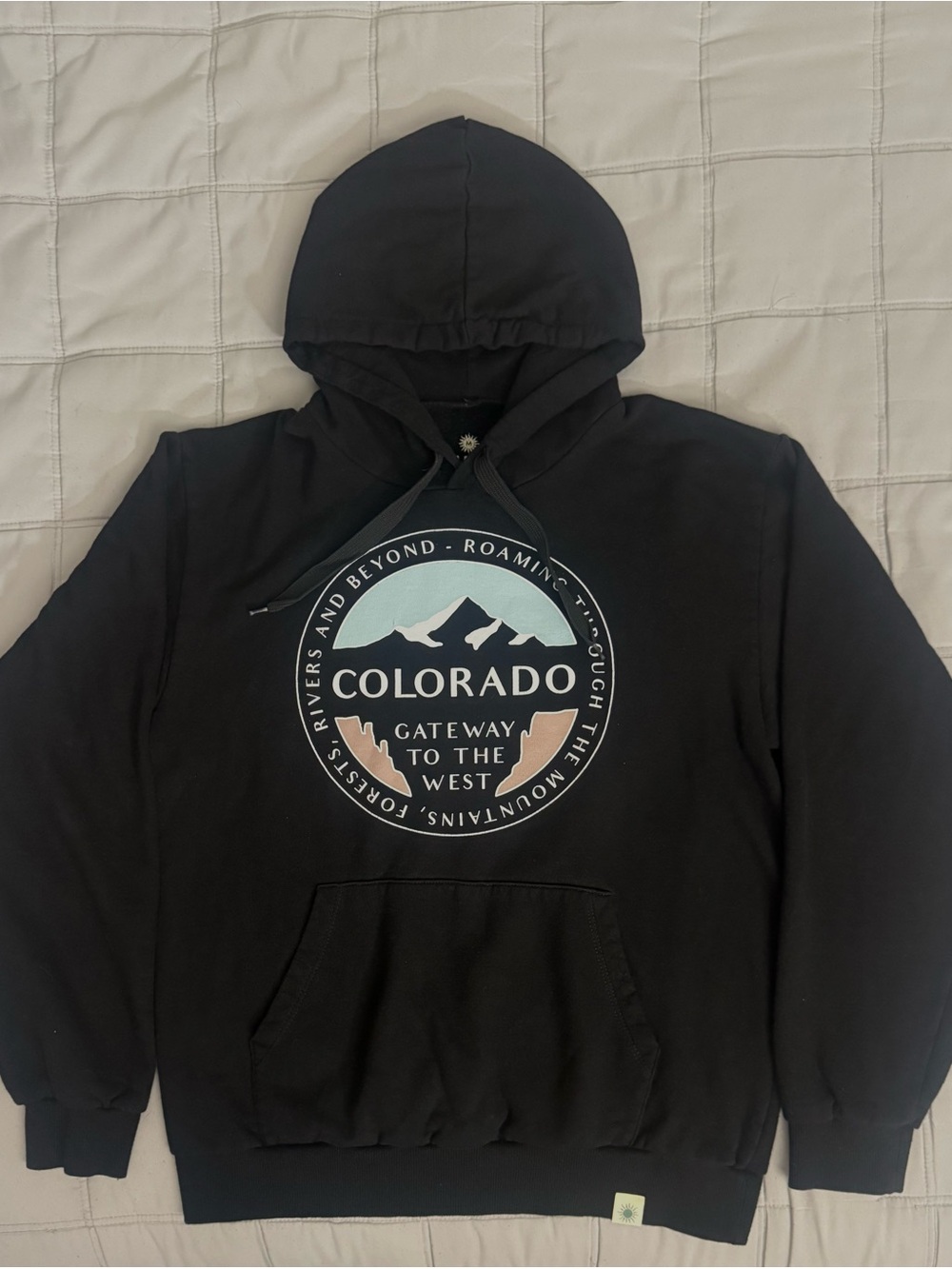 Colorado Graphic Pullover Hoodie - Black